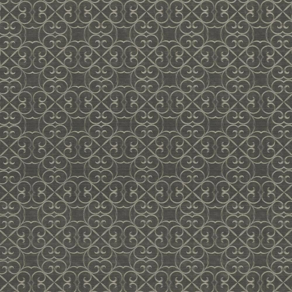 Greywell Thunder by Kasmir Fabric 1438 100% Polyester Embroidery Contents 100% Rayon INDIA 12,000 Wyzenbeek Double Rubs H: 4 inches, V:4 inches 54 - 55 - Fabric Carolina - Kasmir