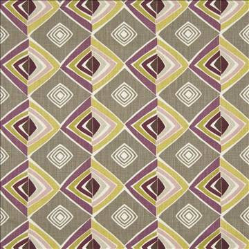Groovy Diamond Boysenberry by Kasmir Fabric 1387 100% Cotton USA 14,000 Wyzenbeek Double Rubs H: 13 4/8 inches, V: 6 2/8 inches 54 - Fabric Carolina - Kasmir