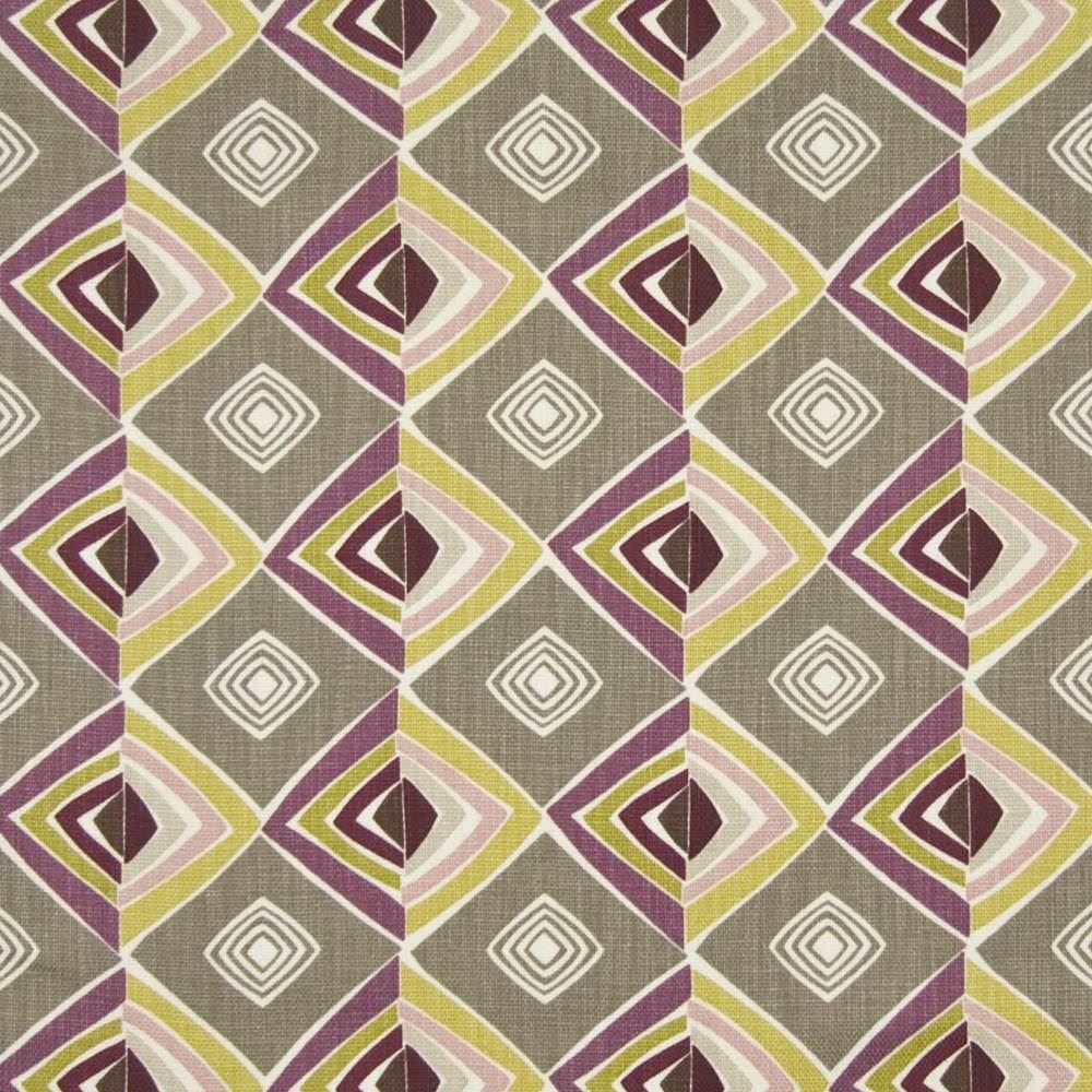Groovy Diamond Boysenberry by Kasmir Fabric 1387 100% Cotton
 USA </p><p>Repeat: Horizontal: 13 4/8 inches and Vertical: 6 2/8 inches 54 - Fabric Carolina -