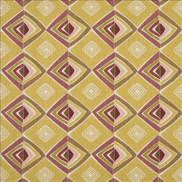 Groovy Diamond Citrine by Kasmir Fabric 1387 100% Cotton USA 14,000 Wyzenbeek Double Rubs H: 13 4/8 inches, V: 6 2/8 inches 54 - Fabric Carolina - Kasmir