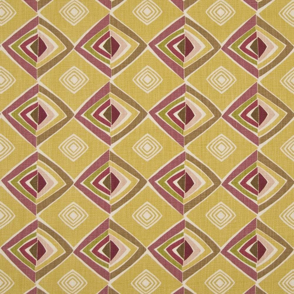 Groovy Diamond Citrine  by Kasmir Fabric See sample 100% Cotton
 USA 14,000 Wyzenbeek Double Rubs </p><p>Repeat: Horizontal: 13 4/8 inches and Vertical: 6 2/8 inches 54  - Fabric Carolina -