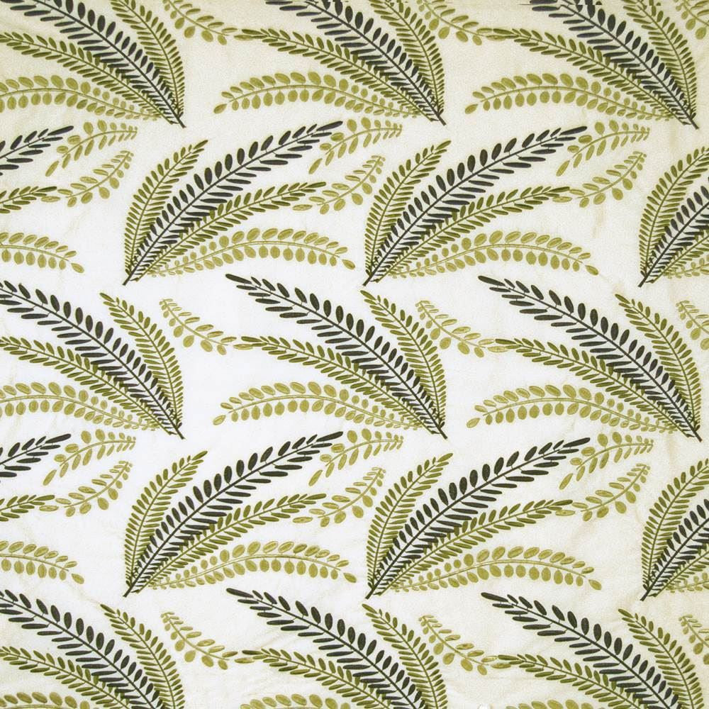 Grotto Fern by Kasmir Fabric 1366 100% Polyester INDIA Not Tested Horizontal: 12 6/8 inches and Vertical: 15 2/8 inches 54 - Fabric Carolina -