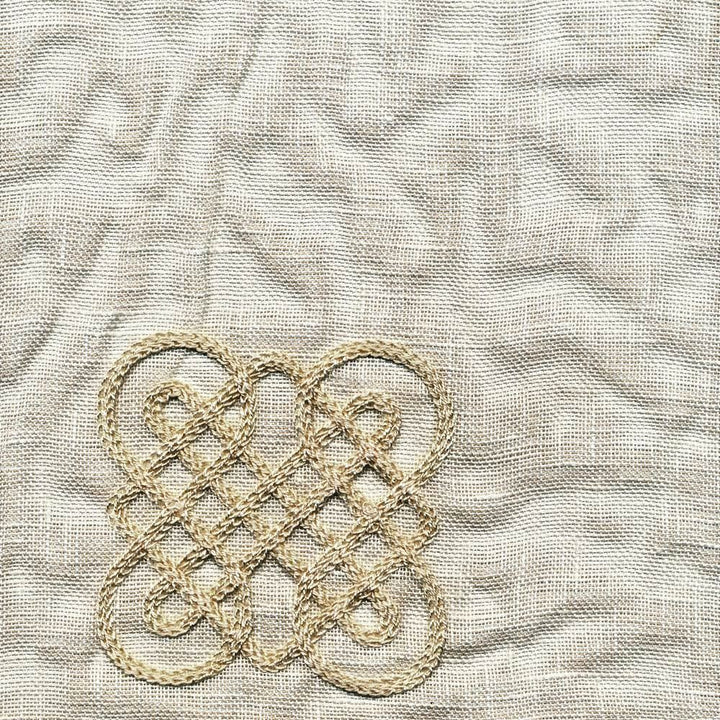 Guillaume Flax by Kasmir Fabric 1374 100% Linen
Embroidery
100% Rayon
 INDIA </p><p>Repeat: Horizontal: 13 4/8 inches and Vertical: 7 4/8 inches 54 - Fabric Carolina -