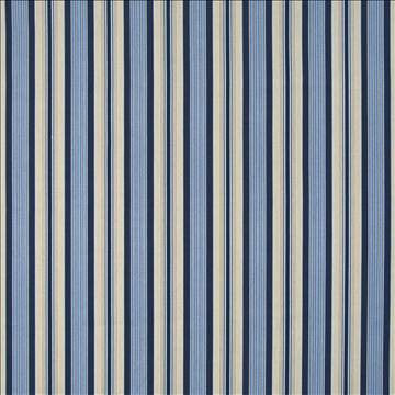 Gulfshore Stripe Indigo by Kasmir Fabric 1372 100% Cotton USA 15,000 Wyzenbeek Double Rubs H: 4 4/8 inches, V: N/A 54 - Fabric Carolina - Kasmir
