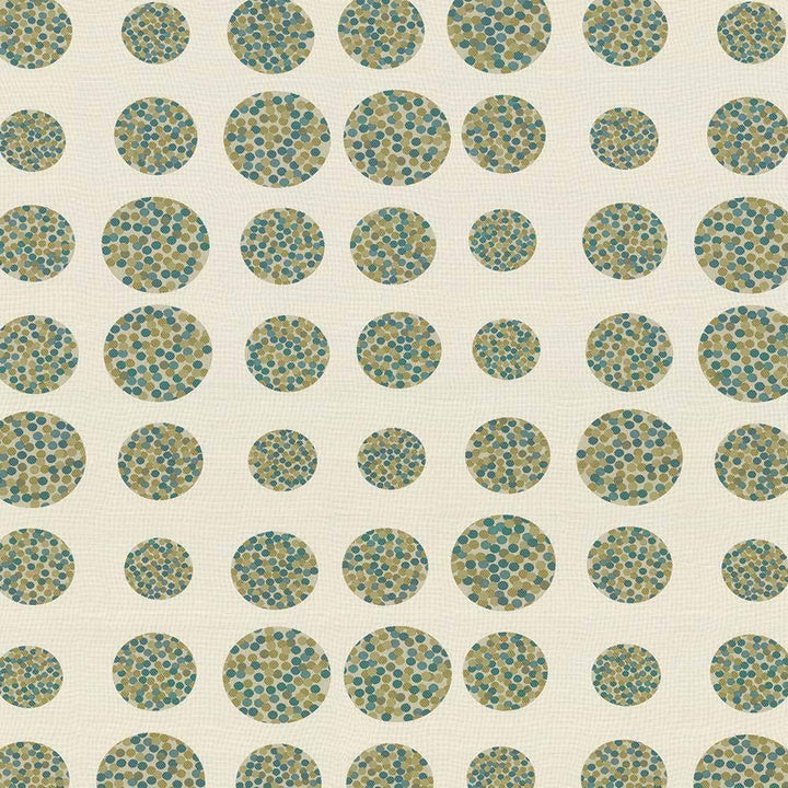 Gumball Delight Turquoise by Kasmir Fabric 1423 69% Polyester 31% Rayon USA 36,000 Wyzenbeek Double Rubs H: 27 6/8 inches, V:25 6/8 inches 55 - 56 - Fabric Carolina - Kasmir