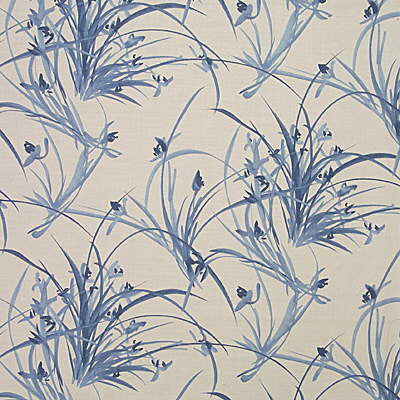 Ayame Print Periwinkle by Groundworks Fabric