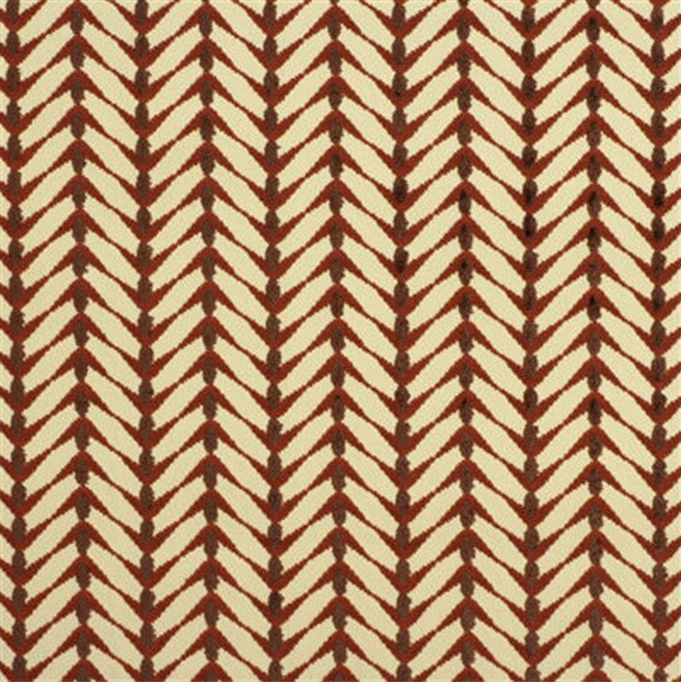 GWF-2620.12 Herringbone Sand/Coral by Groundworks Fabric Allegra Hicks Linen 60%, Cotton 30%, Nylon 10% United Kingdom Light Horizontal: 7.75 inches and Vertical: 16 inches 54 inches - Fabric Carolina -
