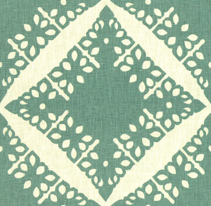 Punch Linen Lagoon by Groundworks Fabric