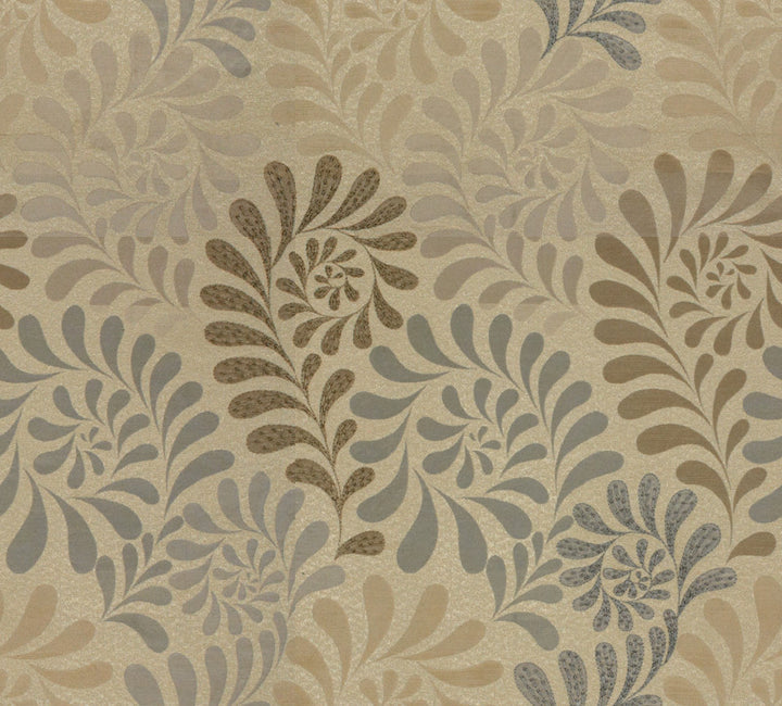 Floreale Weave Stone by Groundworks Fabric