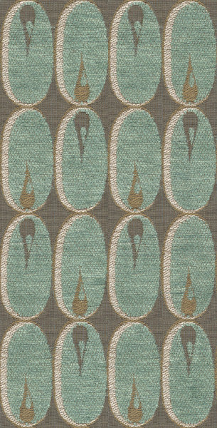 Oval Flame Aqua by Lee Jofa Modern Fabric