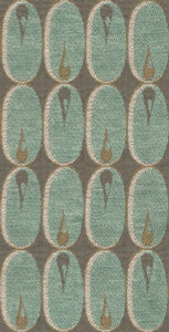 Oval Flame Aqua by Lee Jofa Modern Fabric