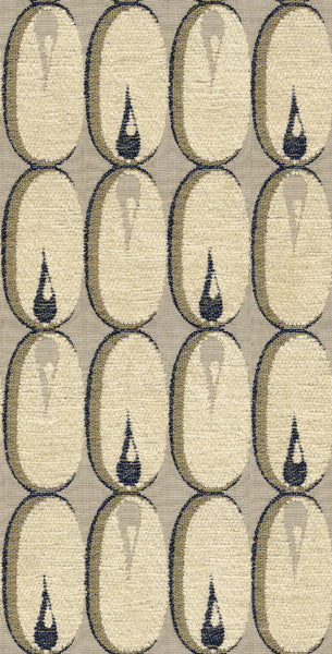 Oval Flame Midnight by Lee Jofa Modern Fabric