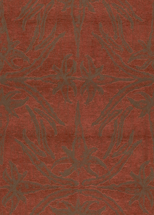 Lily Branch Red by Lee Jofa Modern Fabric