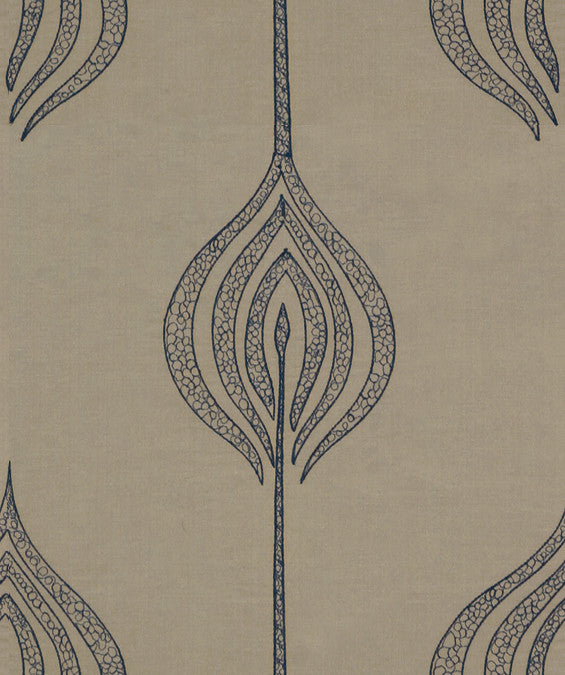 Tulip Embroidery Blue by Lee Jofa Modern Fabric