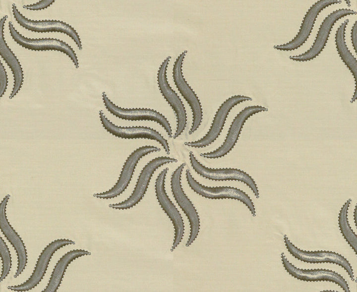 Starburst Silk Silver by Groundworks Fabric