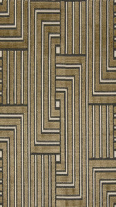 Louvered Maze Linen by Groundworks Fabric