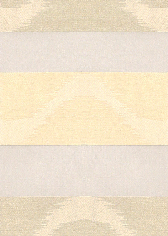 Ikat Wave Sheer Pearl by Groundworks Fabric