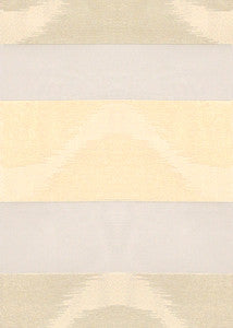 Ikat Wave Sheer Pearl by Groundworks Fabric