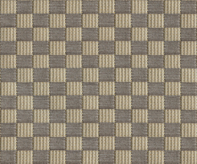 Lurex Check Taupe by Groundworks Fabric
