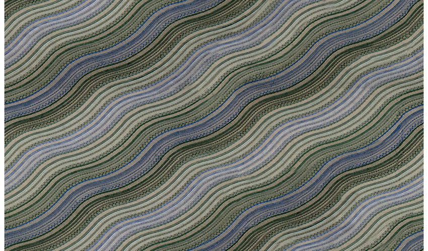Water Stripe Emb Juniper/Lake by Lee Jofa Modern Fabric