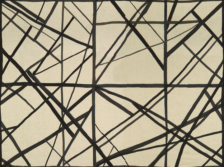 Channels Ebony/Ivory by Lee Jofa Modern Fabric