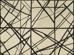 Channels Ebony/Ivory by Lee Jofa Modern Fabric