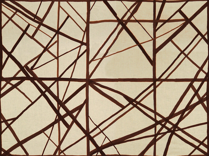 Channels Plum/Oatmeal by Lee Jofa Modern Fabric