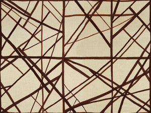 Channels Plum/Oatmeal by Lee Jofa Modern Fabric