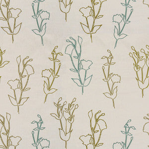 Ventana Garden Grass/Teal by Groundworks Fabric