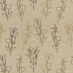 Ventana Garden Carmel/Charcoal by Groundworks Fabric