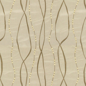 Entwine Emb Taupe/Lime by Groundworks Fabric