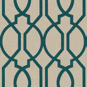 Gazebo Teal by Groundworks Fabric