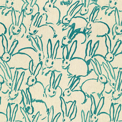 Hutch Print Turquoise by Lee Jofa Modern Fabric