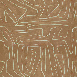 Graffito Salmon/Cream by Lee Jofa Modern Fabric