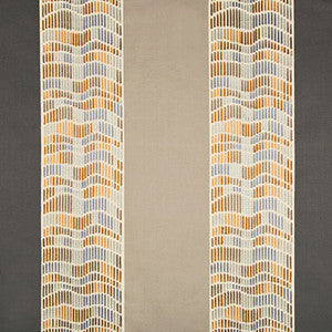 Cantor Stripe Smoke/Brass by Lee Jofa Modern Fabric