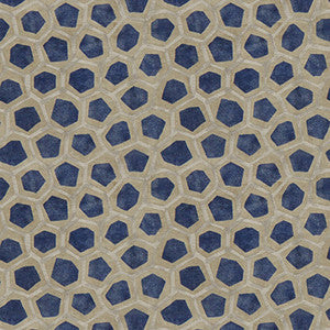 Hexagon Velvet Sapphire by Lee Jofa Modern Fabric