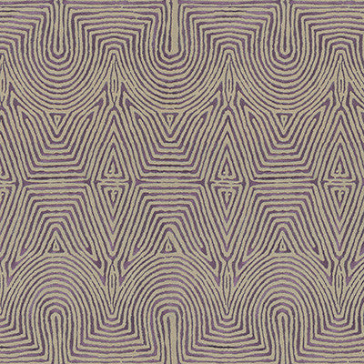 Julia Emb Flax/Mauve by Lee Jofa Modern Fabric