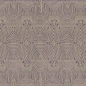 Julia Emb Flax/Mauve by Lee Jofa Modern Fabric