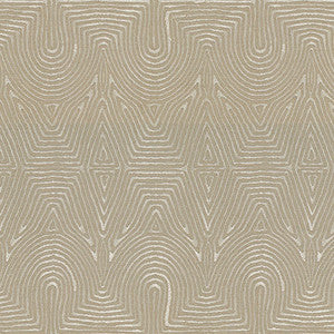 Julia Emb Flax/Silver by Lee Jofa Modern Fabric