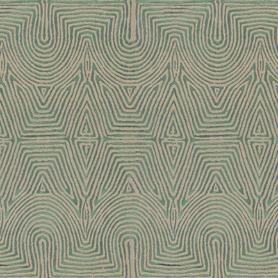 Julia Emb Flax/Jade by Lee Jofa Modern Fabric
