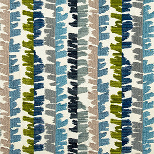 Fractal Velvet Blue/Green by Groundworks Fabric