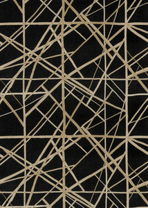 Channels Velvet Onyx/Almond by Lee Jofa Modern Fabric