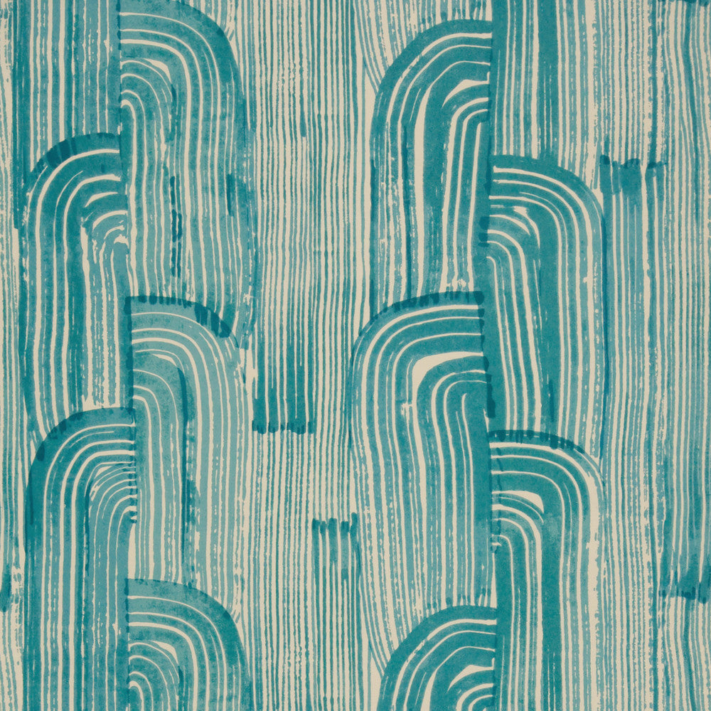 Crescent Paper Lake/Cream by Lee Jofa Modern Wallcovering