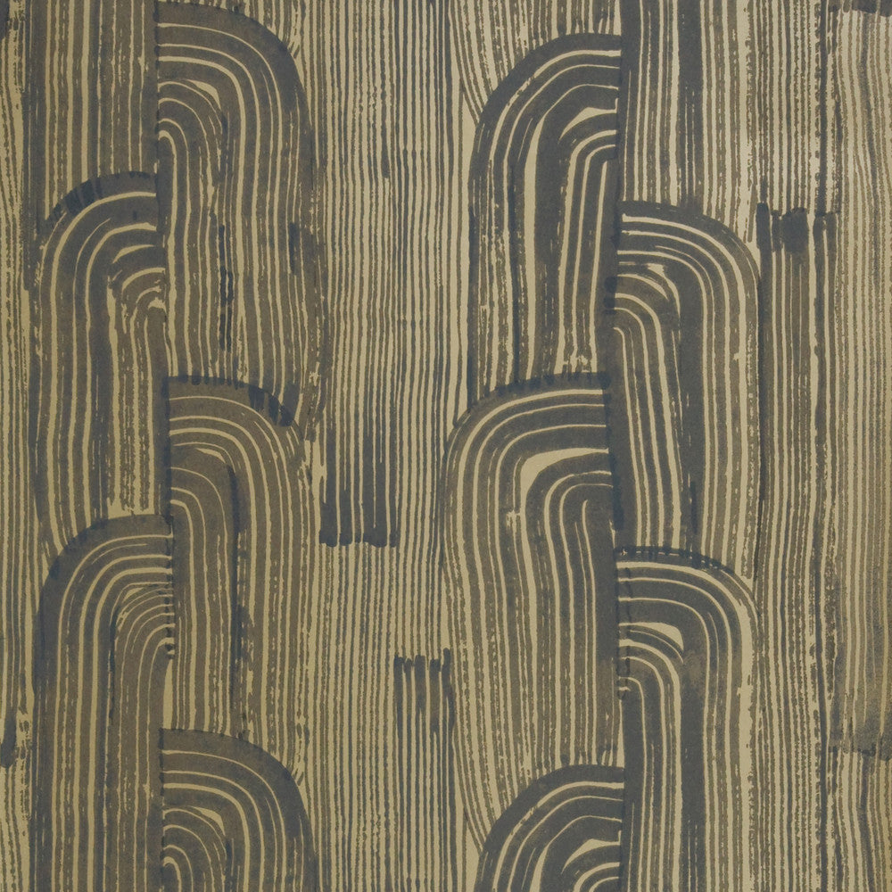 Crescent Paper Gold/Ivory by Lee Jofa Modern Wallcovering