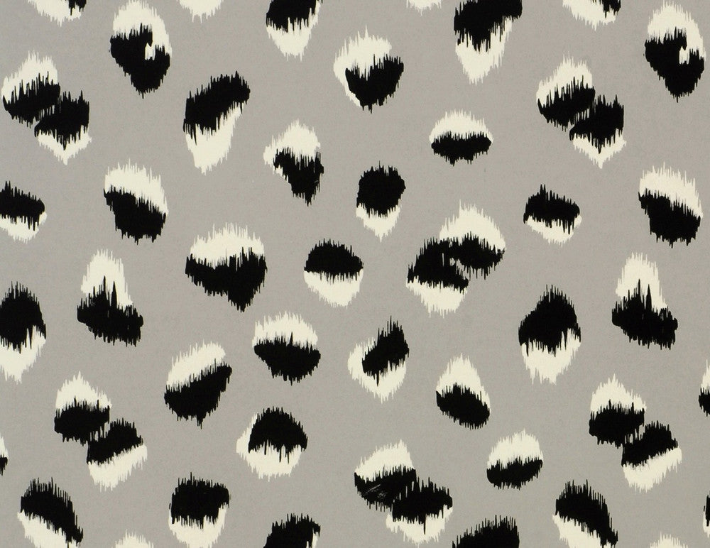 Feline Paper Grey/Black by Lee Jofa Modern Wallcovering