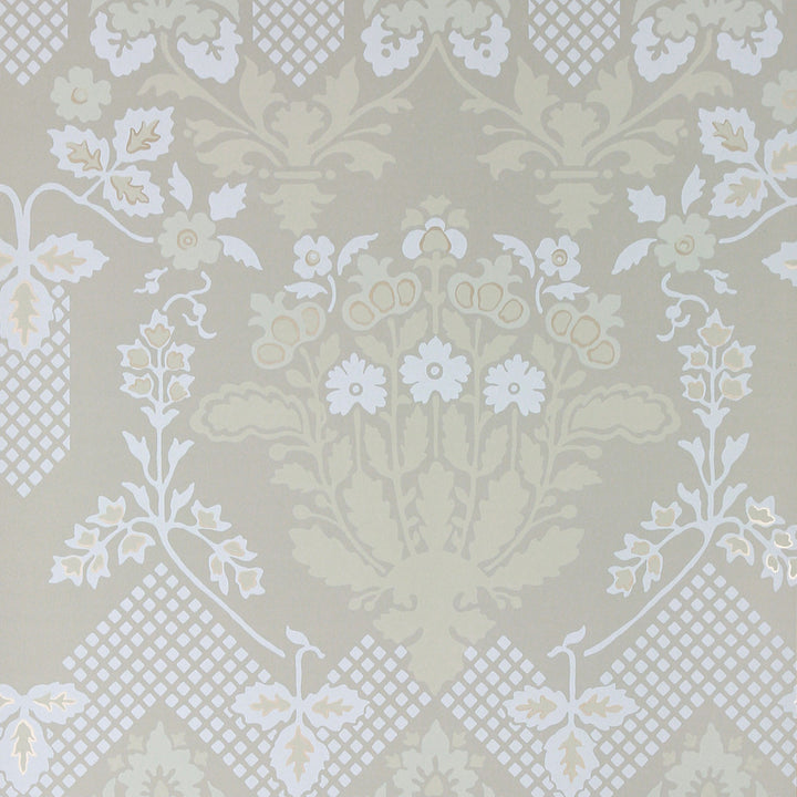 Drummond Damask Stone by Lee Jofa Modern Wallcovering