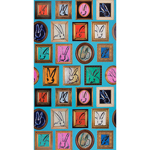 Bunny Wall Small Turquoise by Lee Jofa Modern Wallcovering