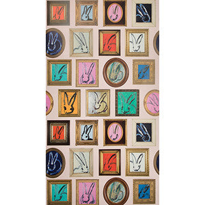 Bunny Wall Small Pink by Lee Jofa Modern Wallcovering