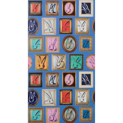Bunny Wall Small Blue by Lee Jofa Modern Wallcovering