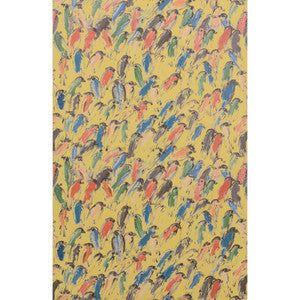 Finches Multi/Gold by Lee Jofa Modern Wallcovering